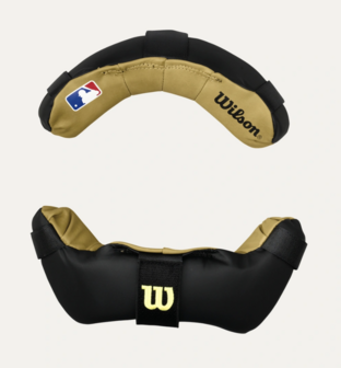 Wilson Dyna-Lite Umpire Steel  Facemask With PU/Leather Pads