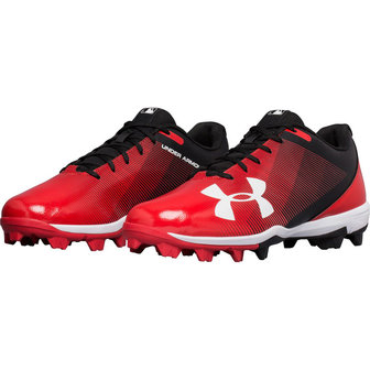 Under Armour Leadoff Low Kids Size 25 - Black/Red