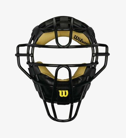 Wilson Dyna-Lite Umpire Steel  Facemask With PU/Leather Pads