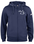KNBSB Hooded Zip Sweater Navy Blue